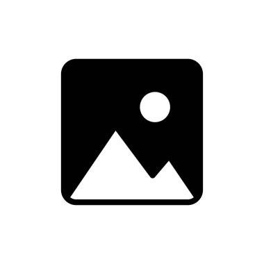 Web ve mobil uygulama için resim simgesi vektörü. Fotoğraf galerisi işareti ve sembol. resim simgesi