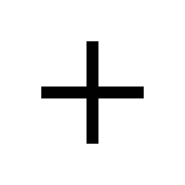 Artı web ve mobil uygulama için simge vektörü. Artı işareti ve sembol ekle