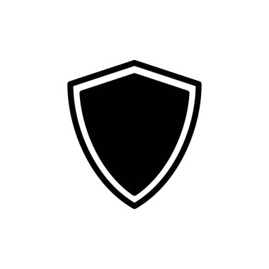 Web ve mobil uygulama için kalkan simgesi vektörü. Koruma ikonu. Güvenlik işareti ve sembol