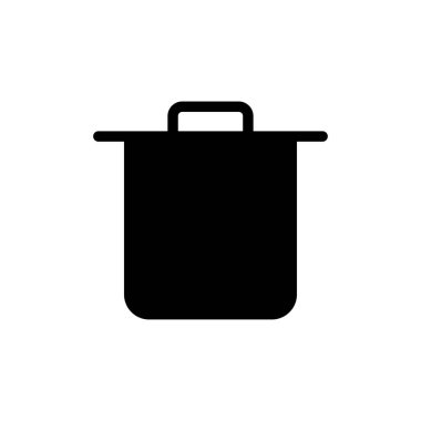 Web ve mobil uygulama için çöp simgesi vektörü. Çöp kutusu simgesi. İşareti ve sembolü sil.