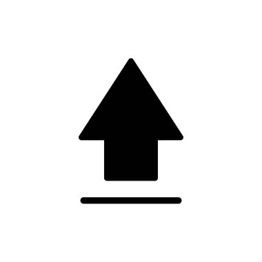 Web ve mobil uygulama için simge vektörü yükle. veri işareti ve sembolü yükle