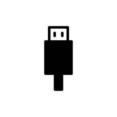 Web ve mobil uygulama için Usb simgesi vektörü. Flaş disk işareti ve sembol. Flash disk işareti.