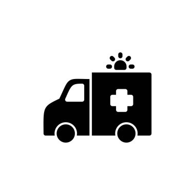 Ambulance icon vector for web and mobile app. ambulance truck sign and symbol. ambulance car