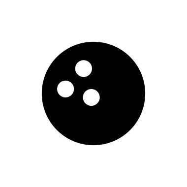 Bowling icon vector for web and mobile app. bowling ball and pin sign and symbol.