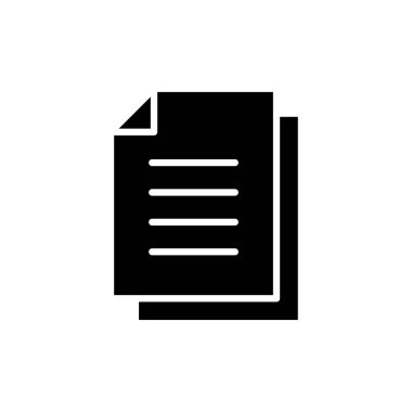 Document icon vector for web and mobile app. Paper sign and symbol. File Icon