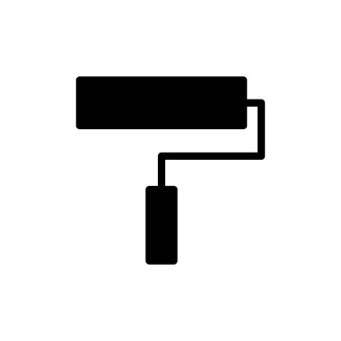 Web ve mobil uygulama için simge vektörünü boya. Boya fırçası işareti ve sembol. boyama silindiri vektörü