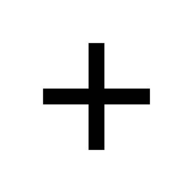 Artı web ve mobil uygulama için simge vektörü. Artı işareti ve sembol ekle