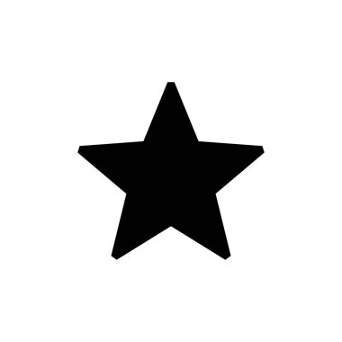 Web ve mobil uygulama için Yıldız Simgesi vektörü. Reyting işareti ve sembol. favori yıldız simgesi