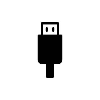 Web ve mobil uygulama için Usb simgesi vektörü. Flaş disk işareti ve sembol. Flash disk işareti.