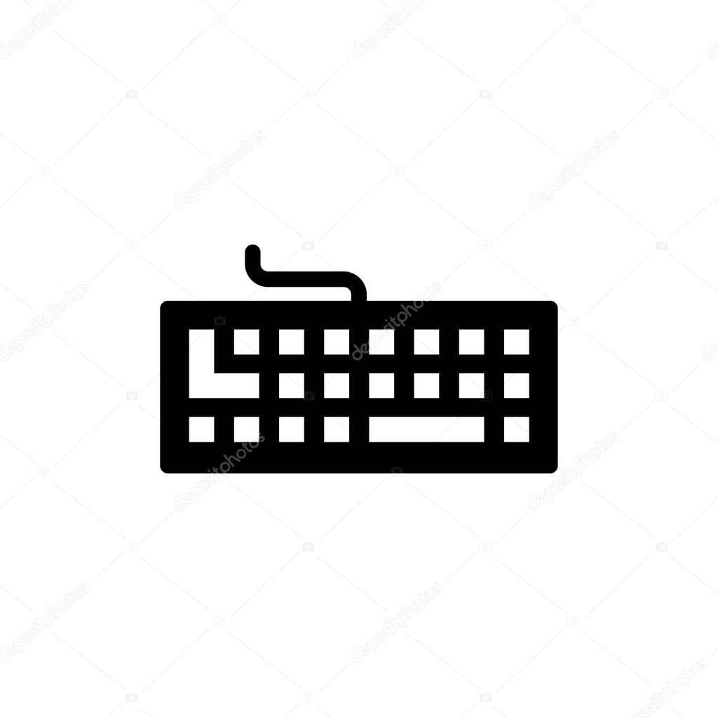Keyboard icon vector for web and mobile app. keyboard sign and symbol