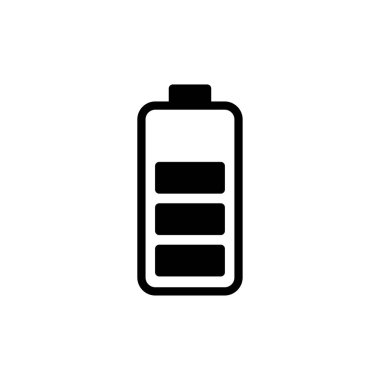 Battery icon vector for web and mobile app. battery charging sign and symbol. battery charge level
