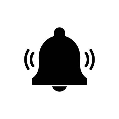 Web ve mobil uygulama için çan simgesi vektörü. Web sitesi tasarımı için uyarı işareti ve sembol