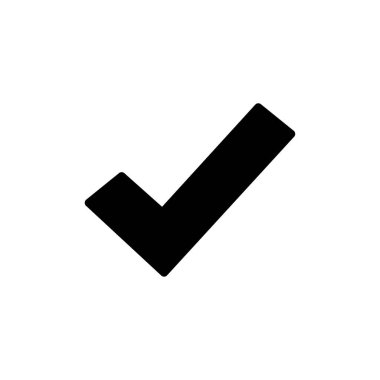 Check mark icon vector for web and mobile app. Tick mark sign and symbol