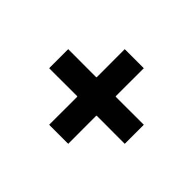 Close icon vector for web and mobile app. Delete sign and symbol. cross sign