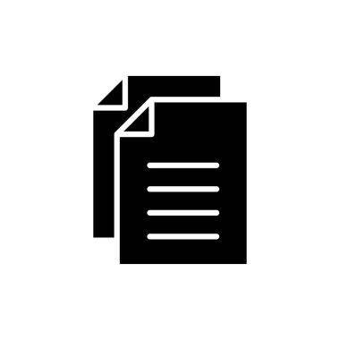 Document icon vector for web and mobile app. Paper sign and symbol. File Icon