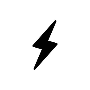 Web ve mobil uygulama için şimşek simgesi vektörü. Elektrik işareti ve sembol. Güç simgesi. enerji işareti