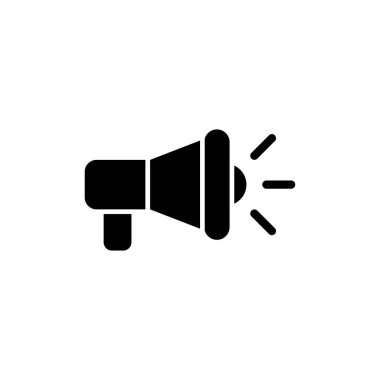 Web ve mobil uygulama için megafon simgesi vektörü. Hoparlör işareti ve sembol