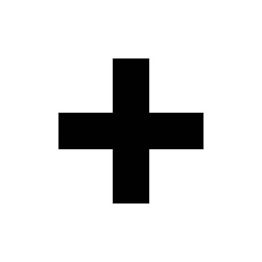 Artı web ve mobil uygulama için simge vektörü. Artı işareti ve sembol ekle