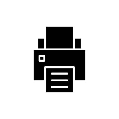 Web ve mobil uygulama için simge vektörünü yazdır. yazıcı işareti ve sembol