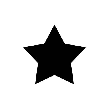 Web ve mobil uygulama için Yıldız Simgesi vektörü. Reyting işareti ve sembol. favori yıldız simgesi