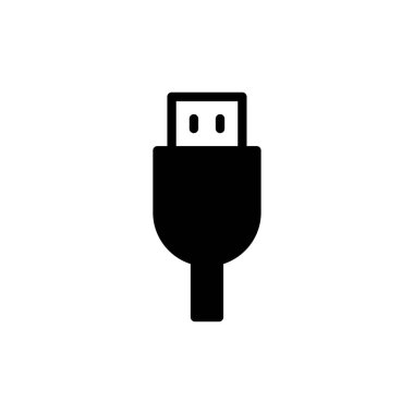 Web ve mobil uygulama için Usb simgesi vektörü. Flaş disk işareti ve sembol. Flash disk işareti.