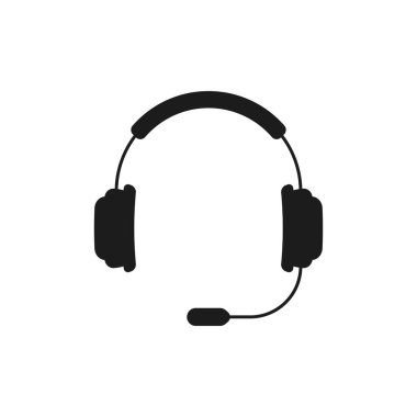 Müşteri desteği logosu. Basit bir işaret. düz stil element tasarımı. 24 7 konferans bağlantısı, sesli cevap, webinar, crm konsepti. Çağrı merkezi, danışmanlık, iş projeleri, uzmanlara sorun