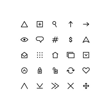 siyah doğrusal ağ düğmeleri ayarlandı. Taslak biçim sembolleri koleksiyonu, ince çizgi işaretleri paketi. UI ve UX grafikleri. Navigasyon okları, ortam oynatıcı, bildirim, ekle, kilitle, yorum, posta, arama gibi simgeler