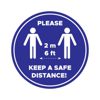 Güvenli mesafe işareti, çıkartma vs..