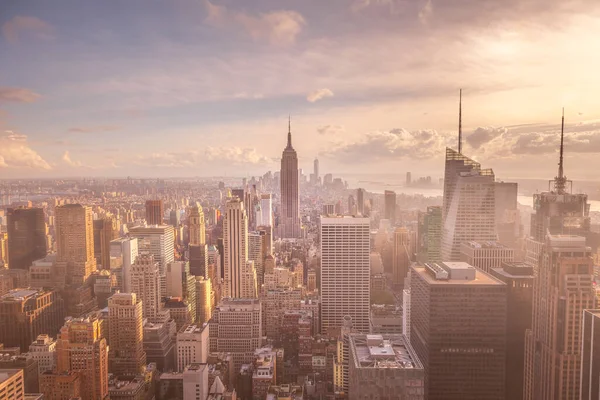 New York City Skyline Сша Стоковая Картинка