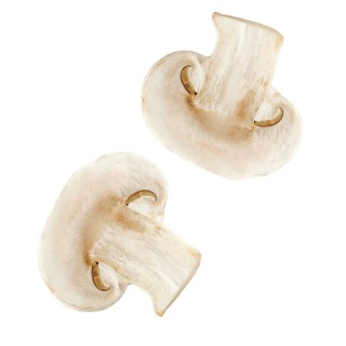 Dilimlenmiş şampiyon mantarları