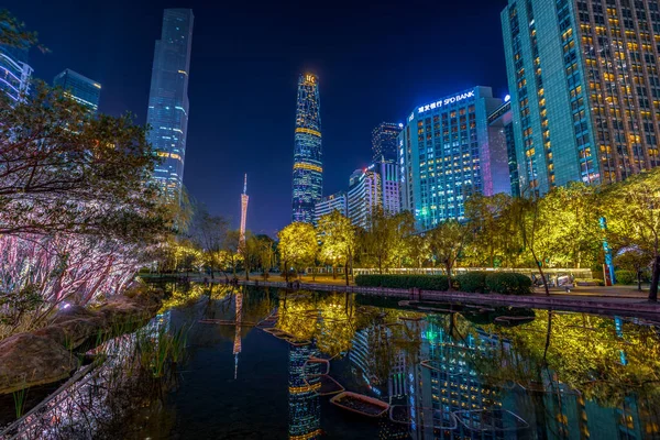 Best Night View Huachenghui Guangzhou — Stock Photo, Image