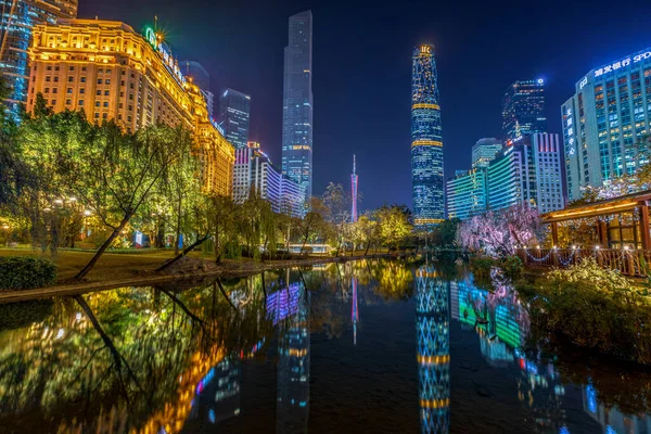 Best Night View Huachenghui Guangzhou — Stock Photo, Image