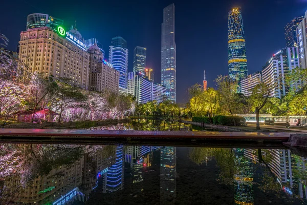 Best Night View Huachenghui Guangzhou — Stock Photo, Image