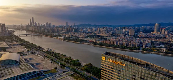 Flygfoto Över Guangzhou — Stockfoto