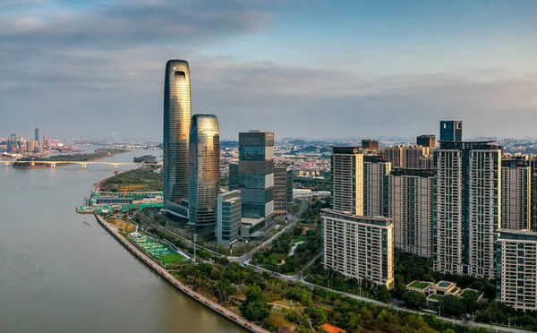 Flygfoto Över Guangzhou — Stockfoto