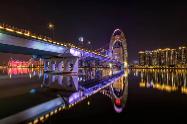Ночной Вид Cbd Гуанчжоу — стоковое фото