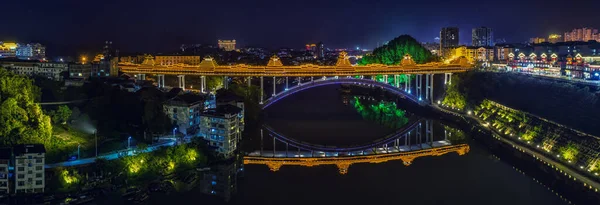 Night View Guangxi Sanjiang — Stock Photo, Image