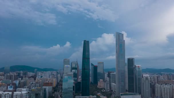 Time Lapse Photography Guangzhou Cbd Best Sights Guangzhou Canton Tower — Stock Video