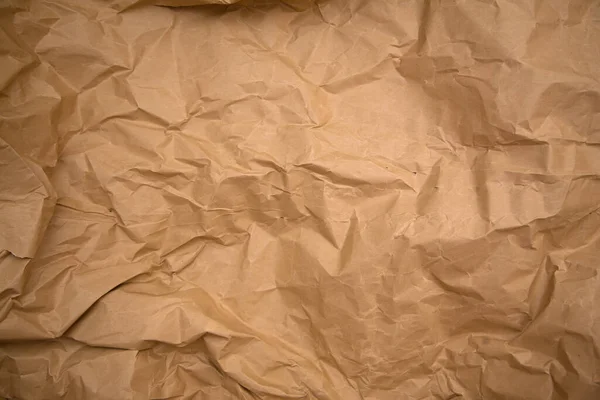 Nagy Részletességű Absztrakt Textúra Gyűrött Csomagolópapírból Régi Kézműves Papír Absztrakt — Stock Fotó