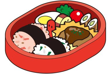 Japon çocuklar için beslenme çantası.