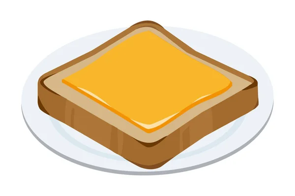 Çedar peynirli tost tabağı