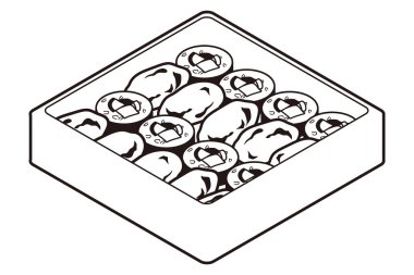 Japon Inari Suşi ve Maki Suşi Öğle Yemeği Kutusu