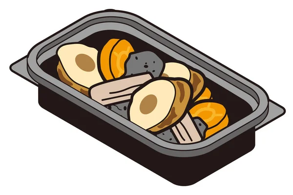 Japanese Stewed Food In A Takeaway Food Pack Stock Images Page Everypixel