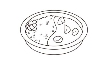 Eve götürmek için Japon sebze yemeği.