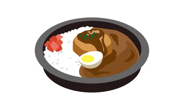 Eve Götürmek Için Japon Körili Yemeği — Stok Vektör