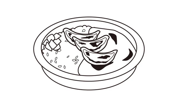 Γιαπωνέζικο Γεύμα Κάρυ Για Σπίτι — Διανυσματικό Αρχείο