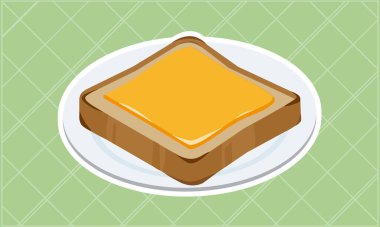 Çedar peynirli tost tabağı