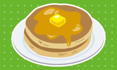 Tabaktaki basit krep