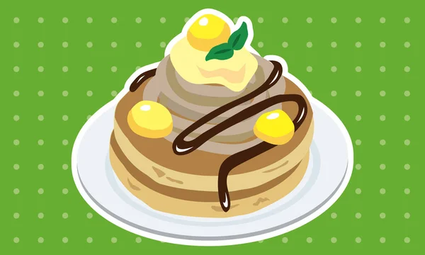 Kestane ve Mont Blanc krepleri bir tabakta