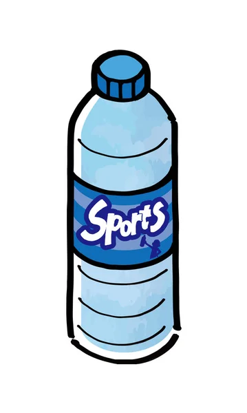 Plastik şişe içeceği için spor içeceği tasviri